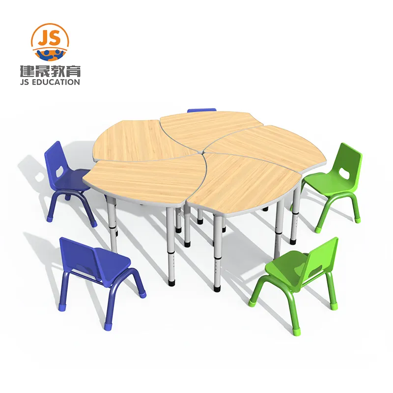 JS 어린이 연구 책상 의자 보육 학교 테이블과 의자 학생