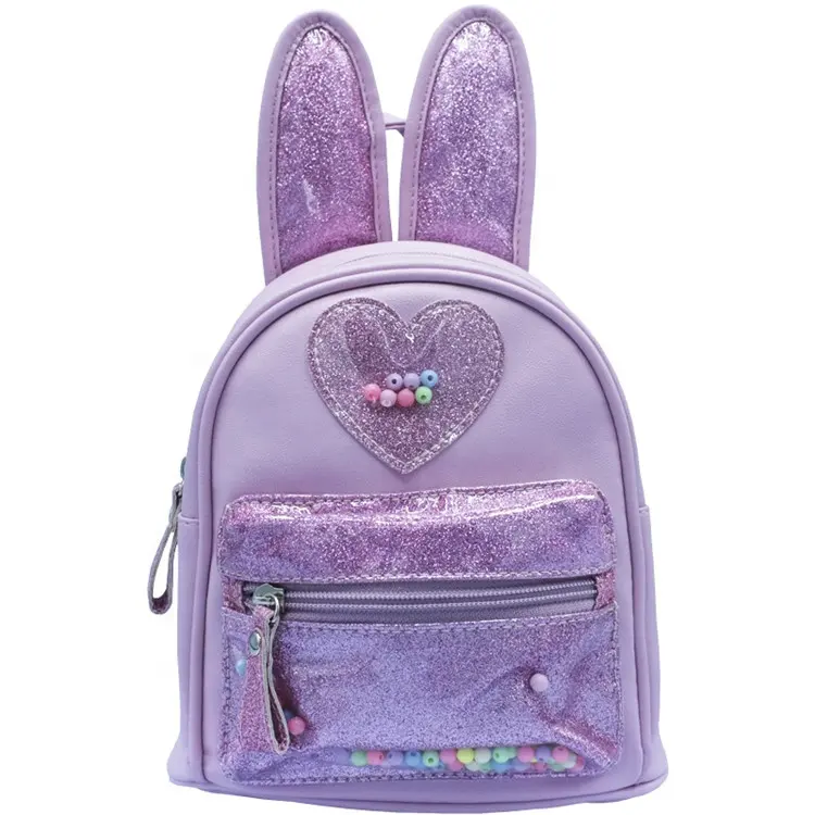 حقيبة ظهر أرنب صغير للأطفال حقيبة ظهر محفظة من الجلد اللطيف حقيبة ظهر للبنات حقيبة ظهر نسائية