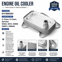 Carcasa de Filtro de Aceite de Motor Premium para Mercedes-Benz Clase C, Clase E, Sprinter W203 W211 W906 OE 6111880301 6461880301