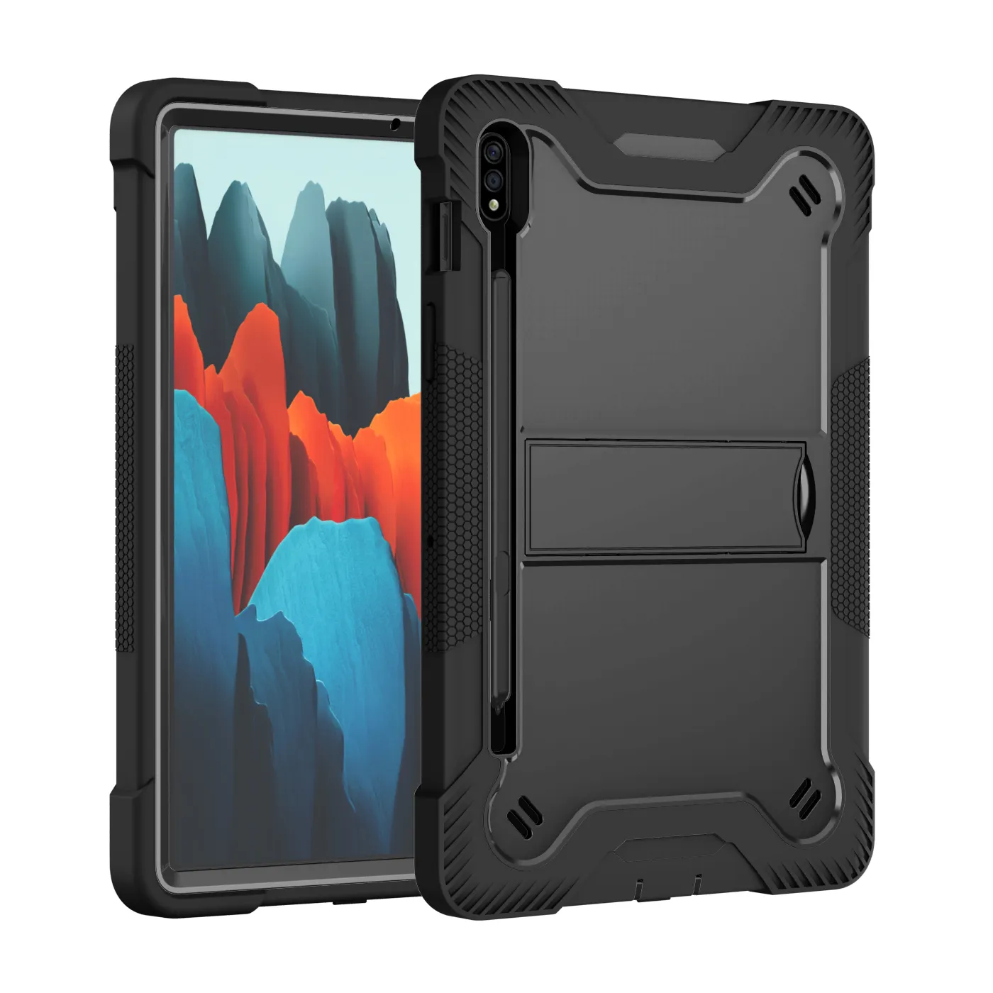 Amazon Ready To Ship Low MOQ Heavy Duty Scratch Resistant Tablet Case & Cover For Samsung Galaxy Tab S7 T870 T875 T876B Case