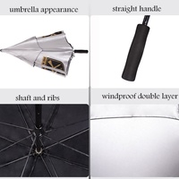 Parapluie de golf pliable automatique portable avec protection UV, protection contre la pluie et le soleil pour la plage