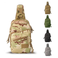 Sac à bandoulière tactique compact EDC YAKEDA pour activités de plein air, sacs de vélo, pochette de transport dissimulée, sac à bandoulière tactique