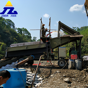 DIESEL Powered 50-100 tấn mỗi giờ vàng trommel màn hình với máy nghiền có tính năng bơm và động cơ thành phần cốt lõi - Product Image 5