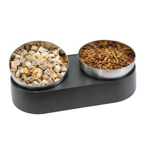 Distributeur de nourriture pour chien en acier inoxydable 304, bol à lécher pour animaux de compagnie, distributeur de nourriture et d'eau - Product Image 1