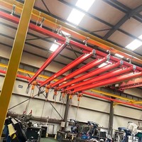 Rail en aluminium flexible KBK pour grue, déplacement manuel facile pour la manipulation rapide des pièces sur poste de montage, levage et manutention de matériaux