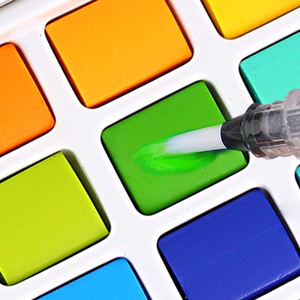 Xin Bowen Haute-fin Et Exquis Solide Peinture Ensemble Avec Pinceau à L'eau 12-18-24-36 Couleur Enfants Pour L'eau Couleur Art Peinture - Product Image 6