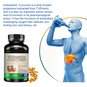 Suplemen Ekstrak Akar Kunyit Ausreson OEM Vitamin C dan Kunyit <span class=keywords><strong>500mg</strong></span> Kapsul Kunyit Kurkumin - Product Image 2