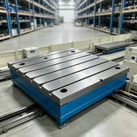 Grande table modulaire en fonte à rainures en T, plateforme anti-déformation pour système de fixation de mesure optique de précision