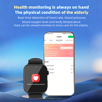 Bracelet intelligent d'urgence pour personnes âgées 4G carré IP67, pour patients autistes, patients atteints de la maladie d'Alzheimer, patients atteints de démence, alarme de chute, GPS, SOS, montre intelligente