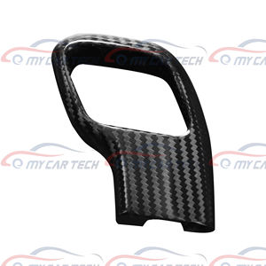 In fibra di carbonio reale pomello del cambio a secco adesivo in carbonio decorazione per ford f150 - Product Image 3