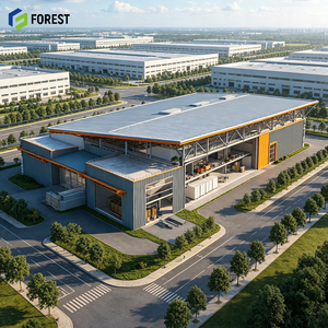 Taller Modular Resistente al Fuego con Estructura de Acero, Planta Industrial Prefabricada de Alta Resistencia - Product Image 1