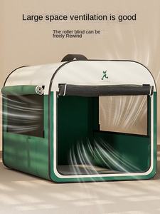 เต็นท์พับได้แบบพกพาสำหรับสุนัขพันธุ์ใหญ่ทนทานน้ำหนัก15กก. ปิดด้วยกระดุมพลาสติกสำหรับใช้ในบ้านสุนัขในฤดูหนาวเป็นมิตรกับสิ่งแวดล้อม - Product Image 3