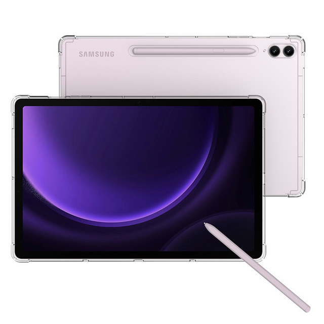 Pencil Holder Clear TPU Bumper Tablet Cover Case for Samsung Galaxy Tab S9 FE 10.9 S8 S7 FE S8+ S7+