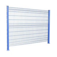 Clôture de jardin en grillage de fer recouvert de PVC vert résistant aux intempéries pour élevage de volailles, verger, usage résidentiel, soudée 3D courbée, 8 pieds
