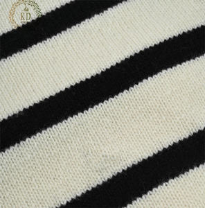 KD Fabricant de tricot OEM ODM personnalisé Tricots Col roulé Manches longues Rayure Sailor <span class=keywords><strong>Pull</strong></span> à fermeture éclair <span class=keywords><strong>Pull</strong></span> pour femmes - Product Image 5