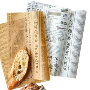 Papiers sulfurisés jetables de haute qualité pour frites, burgers, scones, personnalisables, écologiques, pour pain et biscuits - Product Image 1