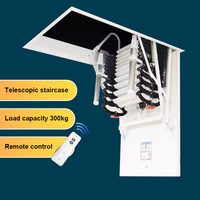 Nouvelle échelle télescopique électrique avec mains courantes métalliques pour escalier de grenier pliable en alliage de titane et de magnésium pour intérieur