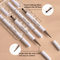 Lápiz Doble para Pecas 2 en 1 con Sello 3D para Pecas, Maquillaje Líquido de Larga Duración, Resistente al Agua y de Secado Rápido