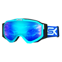 Masque de ski anti-buée, lunettes de moto, lunettes de snowboard d'hiver, lunettes de ski pour sports de plein air, masque de ski coupe-vent, montures flexibles