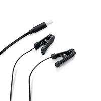 Cordon d'électrode médical en chlorure d'argent avec pince auriculaire, prise mâle DC 2,35 mm, fil de fixation auriculaire pour équipement de physiothérapie
