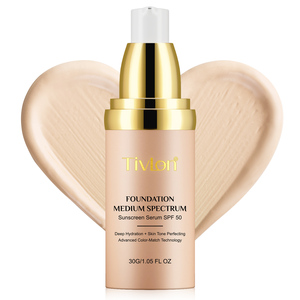 TIVLON SPF 50 protector solar antienvejecimiento hidratación base <span class=keywords><strong>maquillaje</strong></span> corrector cara cambio de color base líquida <span class=keywords><strong>maquillaje</strong></span> - Product Image 3