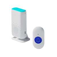 Nueva alarma de vibración de sonido y luz para sordos y silenciosos, buscapersonas inalámbrico para el hogar, timbre de vibración intermitente colorido