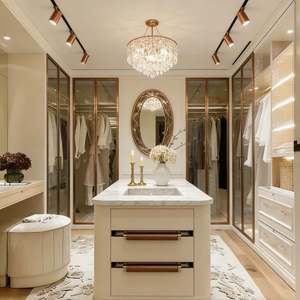 Diseño de Armario de Pared para Dormitorio de Alta Gama Balom - Estilo de Lujo Francés y Almacenamiento Abierto, Perfecto para Interiores de Primera Clase - Product Image 5