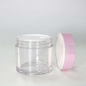 Botol Kosmetik PET dengan Sablon Logo Custom, Botol Plastik untuk Body Butter, Krim, Scrub, Botol Lip Scrub <span class=keywords><strong>Pink</strong></span> untuk Kemasan Perawatan Kulit - Product Image 4