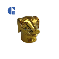 Vente en gros de bouchons de bouteilles de parfum animaux 12 zodiaque chinois 15mm en or couvercles de parfum accessoires de conteneurs cosmétiques