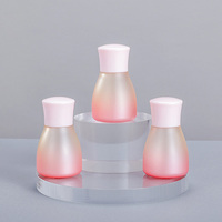 Linda forma de botella PET plástico cosméticos embalaje de plástico cuidado de la piel contenedor loción botella de tóner