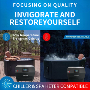 Tùy chỉnh Máy làm lạnh nước 1/3HP điện thể thao thể thao phục hồi hồ bơi vuông Bán buôn máy làm lạnh nước cho bồn tắm bể ngâm lạnh - Product Image 5