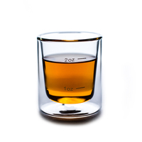 Tasse en verre à Double paroi personnalisable, avec poignée en Borosilicate, résistante à la chaleur, pour café et thé, style alimentaire, 2020