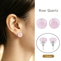 Hete Aanbieding Exquise Handgemaakte Genezende Oorbellen Kristal Steen Roze Kwarts Amethist Liefdesthema Valentijnscadeau