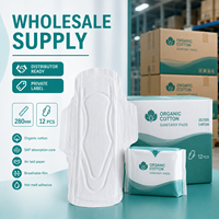 Serviettes hygiéniques ultra-minces à surface sèche, absorption forte, 280 mm, pour grossistes, personnalisation de marque privée pour les chaînes de magasins