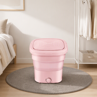 Mini-lave-linge électrique portable à cuve unique, petite machine à laver de voyage pour vêtements de bébé et chaussettes