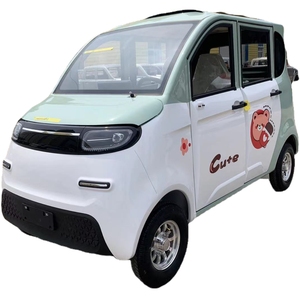 Ventes Directes Usine <span class=keywords><strong>Mini</strong></span> Voiture Électrique Quatre <span class=keywords><strong>Roues</strong></span> Sièges en Cuir Monomoteur Véhicule Électrique Économique Fabriqué en Chine Batterie au Plomb - Product Image 1