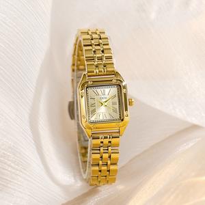 Elegante Reloj de Cuarzo de Acero para Mujer, Diseño Cuadrado Pequeño, Especial de Navidad, Lujo Ligero, Alta Estética - Product Image 4