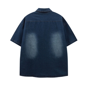 Sublimazione 2025 <span class=keywords><strong>camicia</strong></span> Casual a maniche corte <span class=keywords><strong>giapponese</strong></span> stile retrò abbinata a colori da <span class=keywords><strong>uomo</strong></span> su misura - Product Image 6