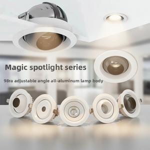 Downlight LED encastré réglable 10W, découpe 75mm, CRI élevé 98Ra - Product Image 1