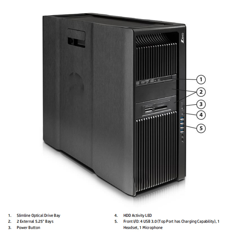 HP Z840 Workstation - 12 Core, 64GB RAM, 500GB SSD