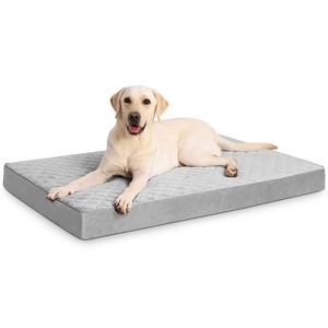 Coussin orthopédique matelassé à carreaux en velours hollandais pour chien, tapis pour animaux de compagnie, canapé-lit amovible et lavable pour chien, vente en gros - Product Image 1