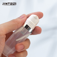 Flacon pompe sans air en plastique transparent de petite taille pour lotion visage, 5 ml, 10 ml, 15 ml, vente en gros
