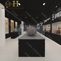 Présentoir officiel de musée Verre trempé musée Présentoir en verre Armoire murale Verrouillable vitrine de musée