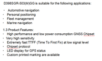Récepteur GPS et GLONASS 1575,42 MHz (G-Mouse) Interface RS232, compact, haute performance et faible consommation d'énergie G-Mouse