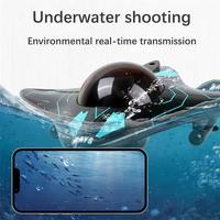 Bateau télécommandé 6 voies avec caméra sous-marine, transmission vidéo en temps réel WiFi, mini bateau télécommandé, connexion APP, jouet