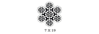 2mm -10mm Architektonisches 316 Edelstahl-Drahtseil für Grünwand-Rankgitter