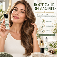 Huile Capillaire Bio Magibely Root Revival pour la Croissance des Cheveux et le Soin du Cuir Chevelu, Roll-On Naturel au Romarin et au Ricin, Marque Privée Disponible