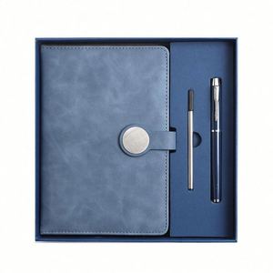2026 Promotion Gift Custom Logo A5 Round Button <b>Notebook</b> Gift Box for Business Meeting & School Use - Product Image 5