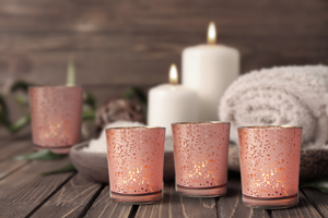 Offre Spéciale or rose forme de cylindre étoilé <span class=keywords><strong>fantaisie</strong></span> décoratif porte-bougie en verre - Product Image 6