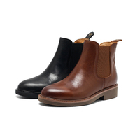 Bottes mi-mollet pour femme en daim élastique vintage à bout pointu, avec semelle extérieure en caoutchouc, fermeture à lacets, rehaussantes, prêtes pour l'hiver